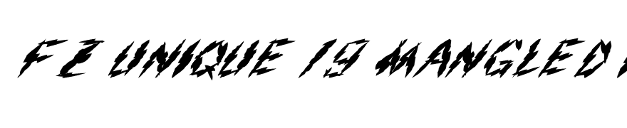 FZ UNIQUE 19 MANGLED ITALIC