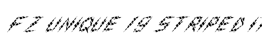 FZ UNIQUE 19 STRIPED ITALIC