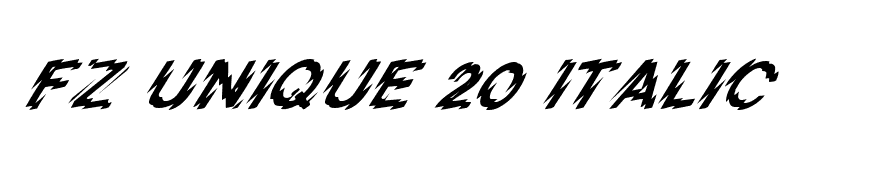 FZ UNIQUE 20 ITALIC