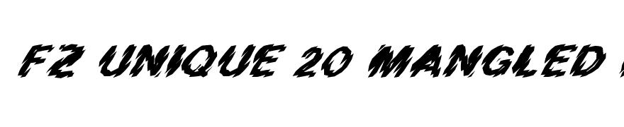 FZ UNIQUE 20 MANGLED ITALIC