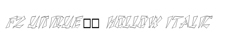 FZ UNIQUE 21 HOLLOW ITALIC