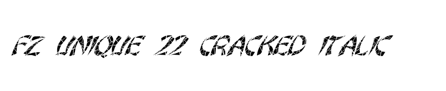 FZ UNIQUE 22 CRACKED ITALIC