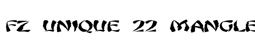FZ UNIQUE 22 MANGLED EX