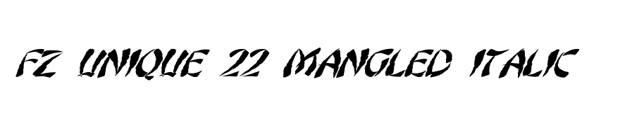 FZ UNIQUE 22 MANGLED ITALIC