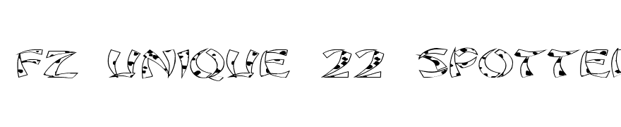 FZ UNIQUE 22 SPOTTED EX