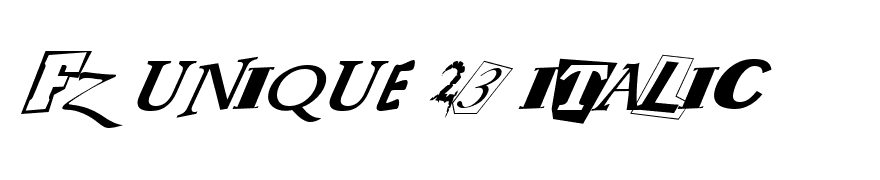 FZ UNIQUE 23 ITALIC