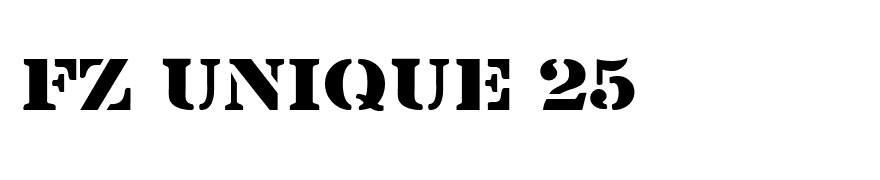 FZ UNIQUE 25