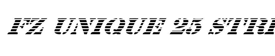 FZ UNIQUE 25 STRIPED ITALIC