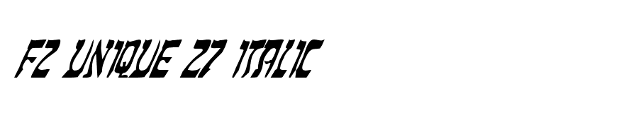 FZ UNIQUE 27 ITALIC