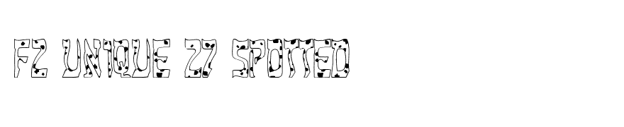 FZ UNIQUE 27 SPOTTED