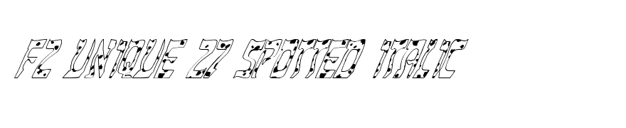 FZ UNIQUE 27 SPOTTED ITALIC