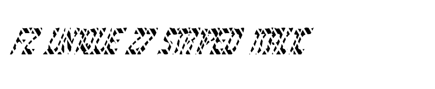 FZ UNIQUE 27 STRIPED ITALIC