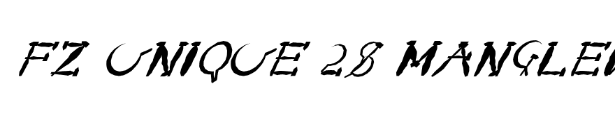 FZ UNIQUE 28 MANGLED ITALIC