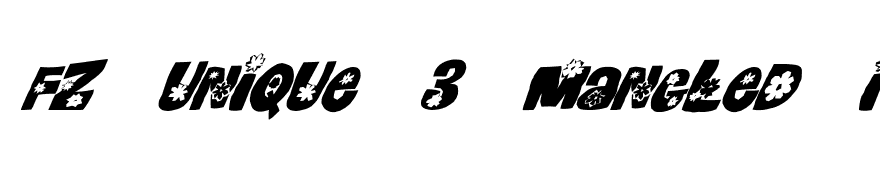 FZ UNIQUE 3 MANGLED ITALIC