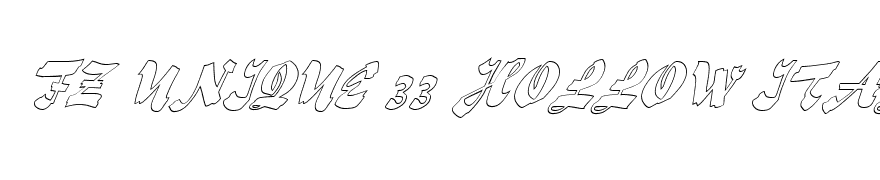 FZ UNIQUE 33 HOLLOW ITALIC