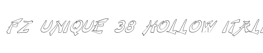 FZ UNIQUE 38 HOLLOW ITALIC