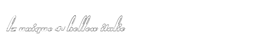 FZ UNIQUE 41 HOLLOW ITALIC