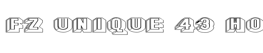 FZ UNIQUE 43 HOLLOW EX