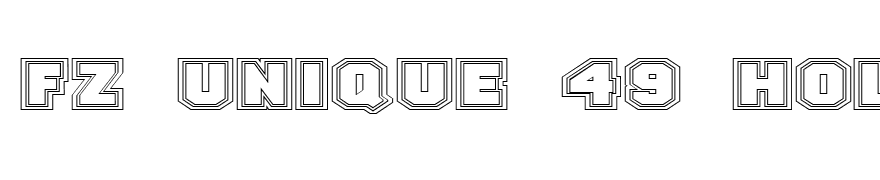 FZ UNIQUE 49 HOLLOW EX