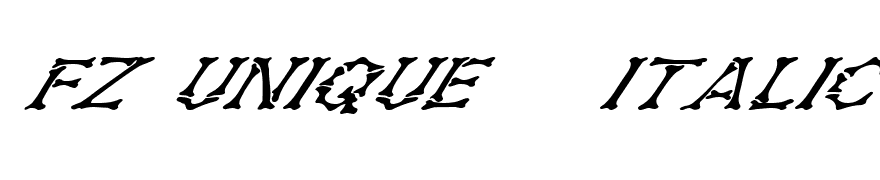 FZ UNIQUE 5 ITALIC