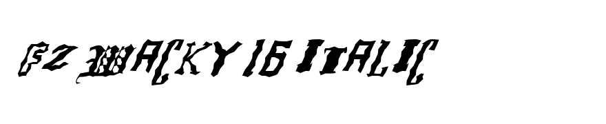 FZ WACKY 16 ITALIC