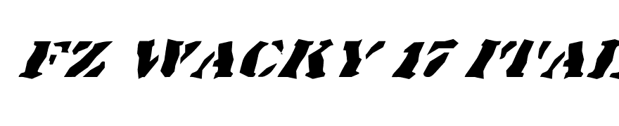 FZ WACKY 17 ITALIC