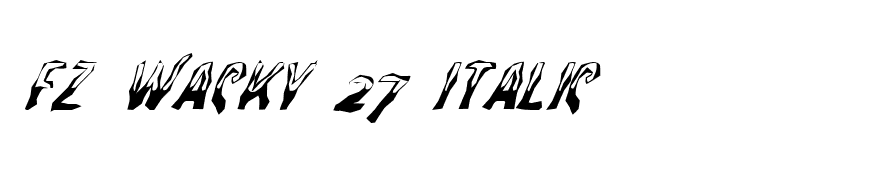 FZ WACKY 27 ITALIC