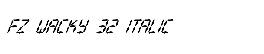 FZ WACKY 32 ITALIC