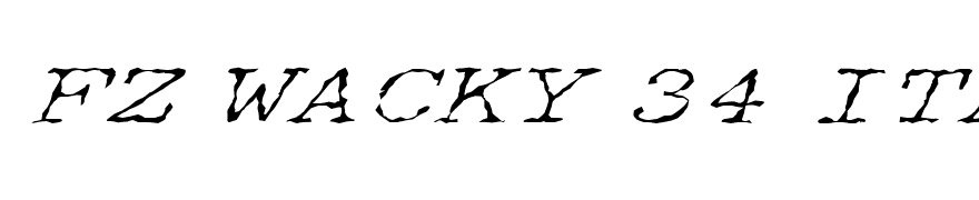 FZ WACKY 34 ITALIC