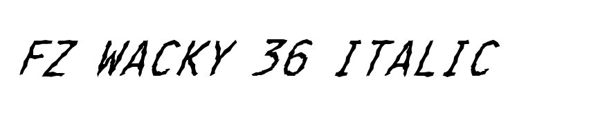 FZ WACKY 36 ITALIC