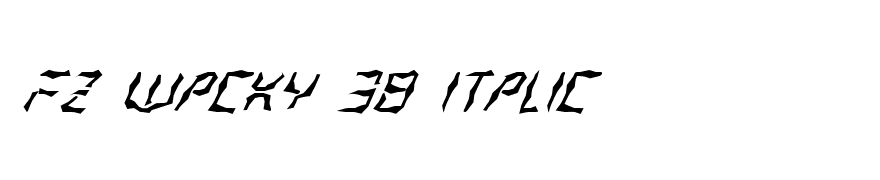 FZ WACKY 38 ITALIC