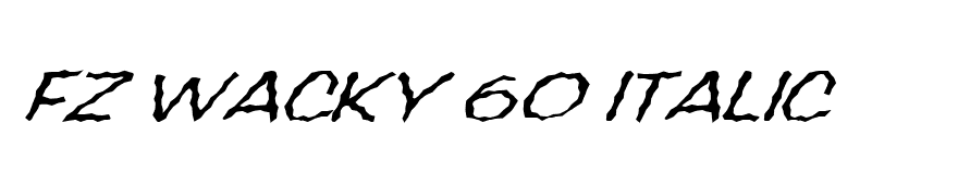 FZ WACKY 60 ITALIC