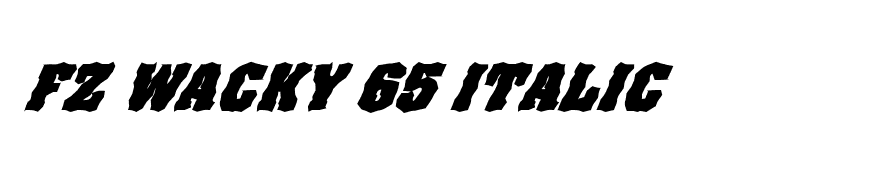 FZ WACKY 65 ITALIC