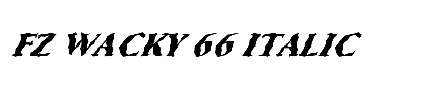 FZ WACKY 66 ITALIC