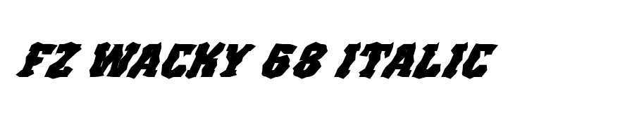 FZ WACKY 68 ITALIC