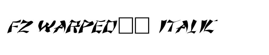 FZ WARPED 11 ITALIC