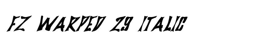 FZ WARPED 29 ITALIC