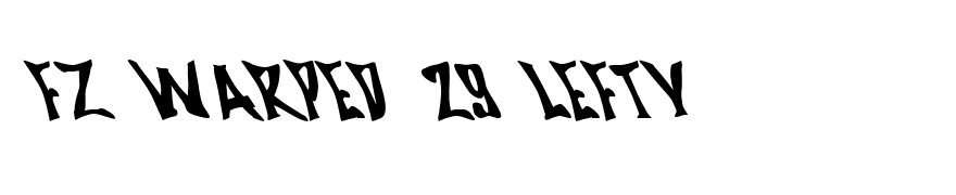 FZ WARPED 29 LEFTY