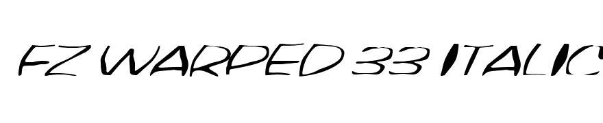 FZ WARPED 33 ITALIC