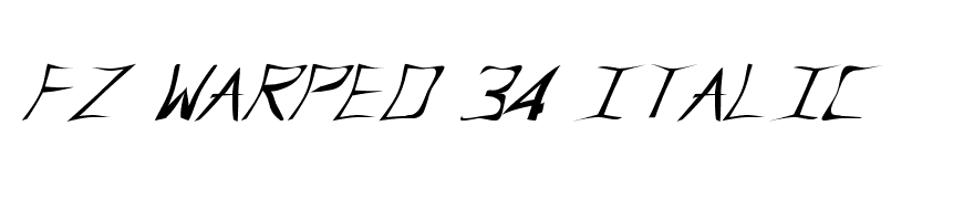 FZ WARPED 34 ITALIC
