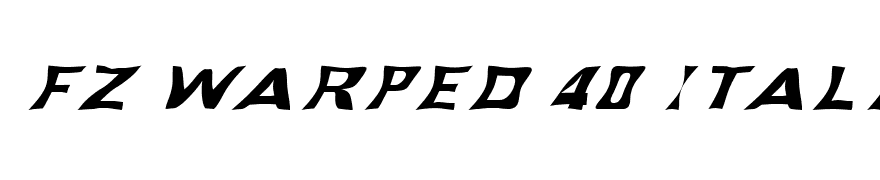 FZ WARPED 40 ITALIC