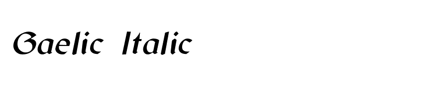 Gaelic Italic