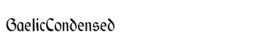 GaelicCondensed