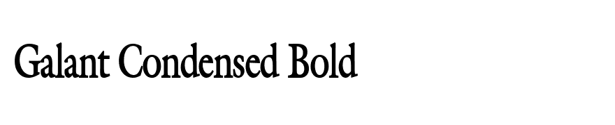 Galant Condensed Bold