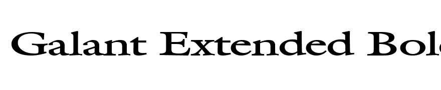 Galant Extended Bold