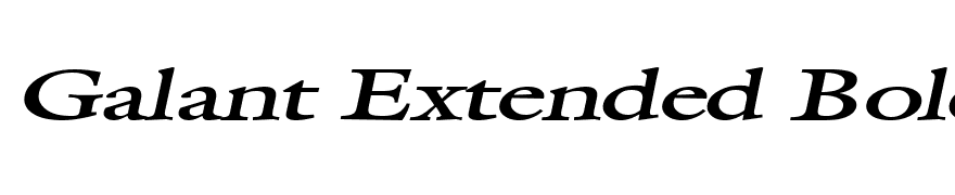 Galant Extended BoldItalic