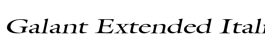 Galant Extended Italic