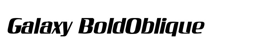 Galaxy BoldOblique