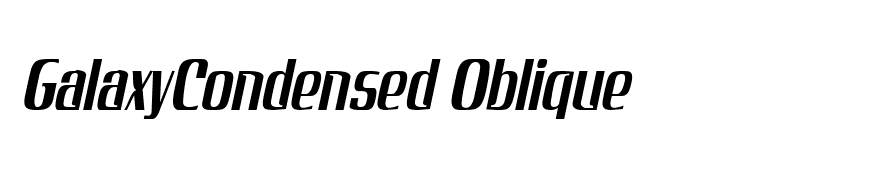 GalaxyCondensed Oblique