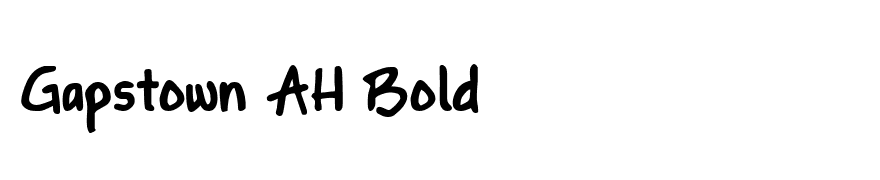 Gapstown AH Bold